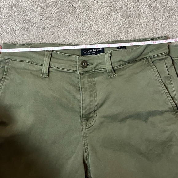 LUCKY BRAND Khaki Green Pants  Size 4/27 - Picture 5 of 6